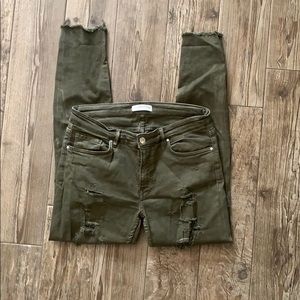 ZARA distressed jean